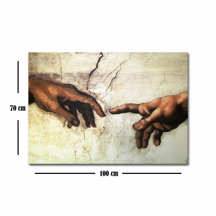 Wallity Cuadro Decorativo sobre Lienzo de Miguel Ángel 70 x 100 cm Wallity Cuadro Decorativo sobre Lienzo de Miguel Ángel 70 x 100 cm